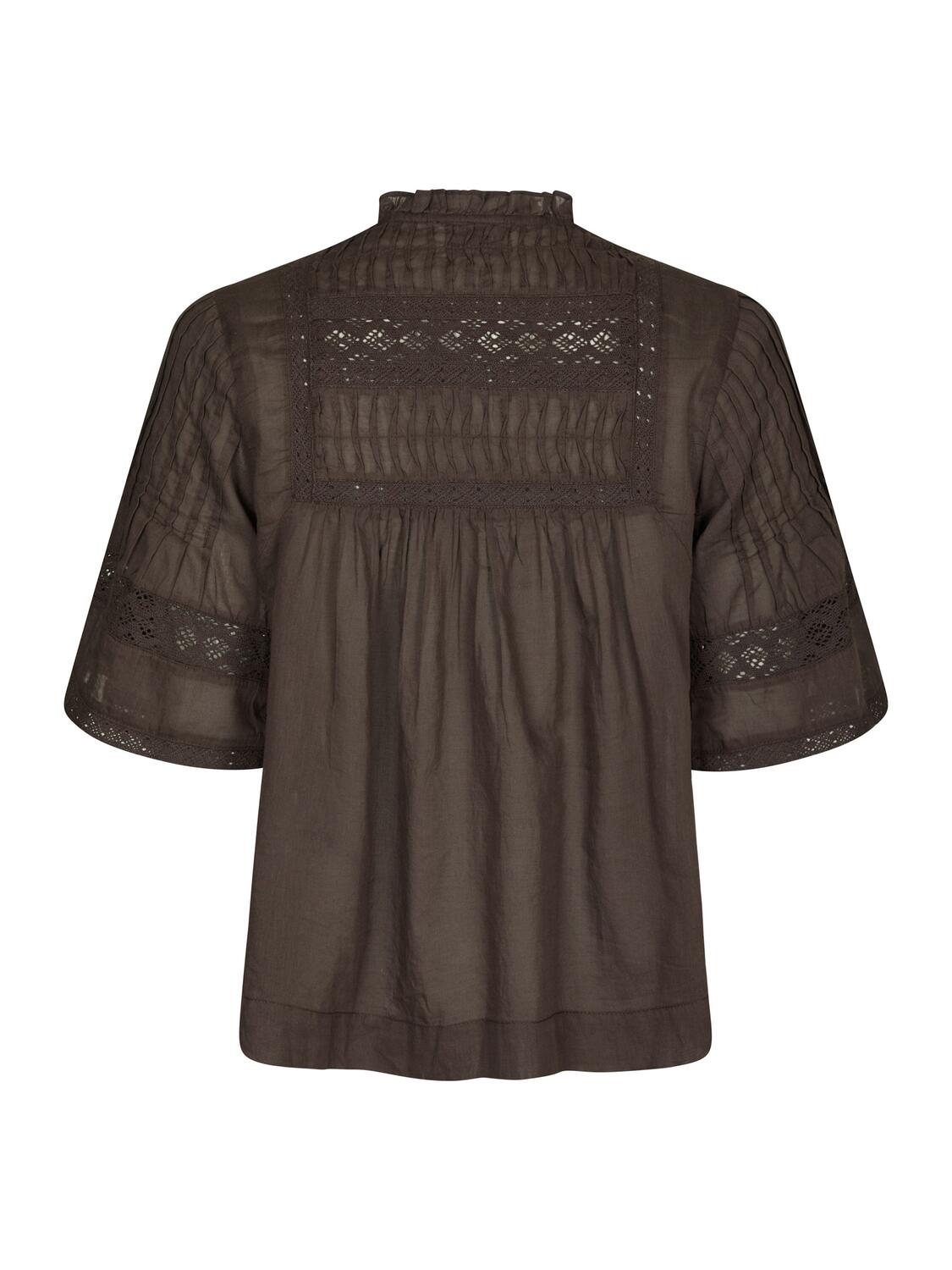 Siama S Voile top - mørkebrun